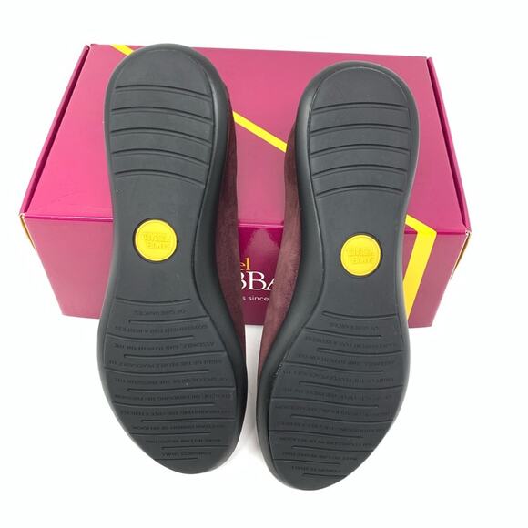 Samuel Hubbard Freedom Dance Wine Suede Women Slip On Flats Size 9M - Picture 5 of 10